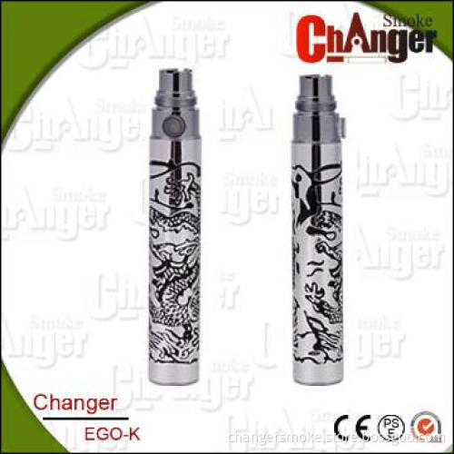 newest 30 colors Dragon embossed ego k EGO battery